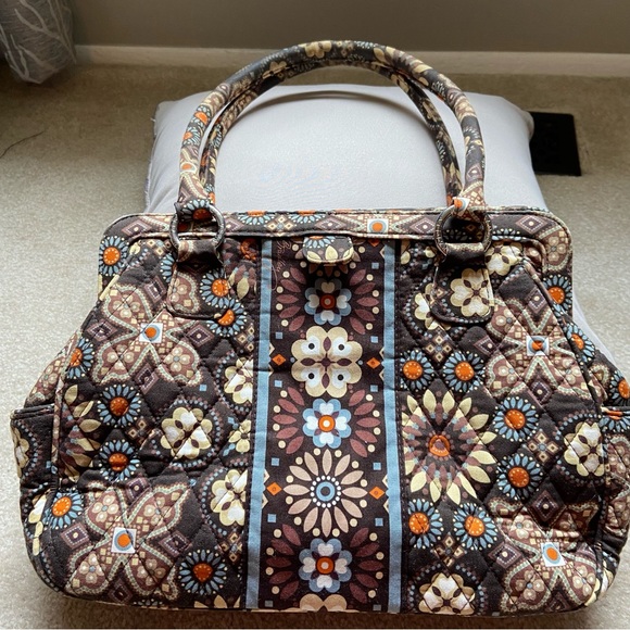 Vera Bradley Handbags - Vera Bradley Retired Canyon print Framed Satchel